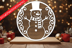 Snowman Christmas Ornament SVG Product Image 1