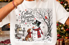 Snowman Christmas PNG, Winter Dog and Ca Product Image 3