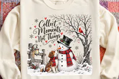 Snowman Christmas PNG, Winter Dog and Ca Product Image 4