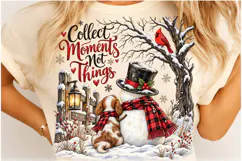 Snowman Christmas PNG, Winter Dog Png Product Image 2