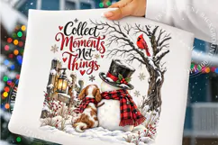 Snowman Christmas PNG, Winter Dog Png Product Image 4