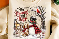 Snowman Christmas PNG, Winter Dog Png Product Image 5