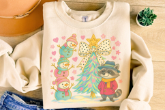 Merry Christmas PNG, Christmas Tree Coquette PNG, Holiday Product Image 4
