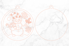 Snowman Christmas SVG Laser Cut Product Image 3
