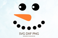 Snowman Face SVG|Cute Snowman Cut File Product Image 1
