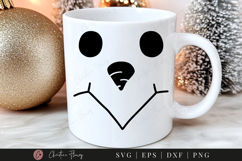 Snowman Face SVG PNG EPS DXF Product Image 1