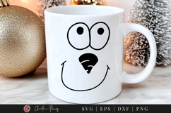 Snowman Face SVG PNG EPS DXF Product Image 1