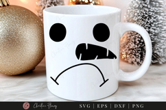 Snowman Face SVG PNG EPS DXF Product Image 1