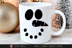 Snowman Face SVG PNG EPS DXF Product Image 1