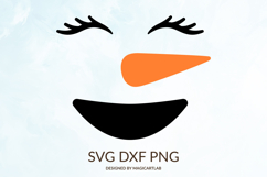 Snowman Face SVG|Cute Snowman Cut File Product Image 1