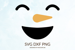 Snowman Face SVG|Snowman Cut File Product Image 1