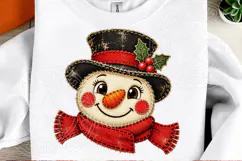 Snowman Face PNG, Primitive Raggedy Sant Product Image 2