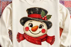 Snowman Face PNG, Primitive Raggedy Sant Product Image 4