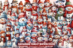 Snowman Family Watercolor Clipart Bundle, Snowman Family Clipart, Snowman Family Clipart Bundle, Snowman Family Watercolor, Watercolor Snowman Family, Snowman Family Sublimation, Snowman Family, Snowman Family Clip Art