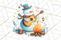 Whimsical Snowman Clipart PNG, Playful Christmas Product Image 4
