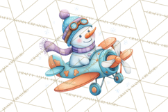 Whimsical Snowman Clipart PNG, Playful Christmas Product Image 2