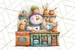 Whimsical Snowman Clipart PNG, Playful Christmas Product Image 2