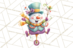 Whimsical Snowman Clipart PNG, Playful Christmas Product Image 4