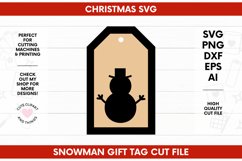 Snowman Gift Tag SVG