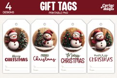 snowman gift tags