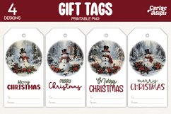 snowman gift tags