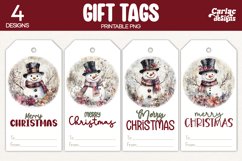 snowman gift tags