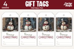 snowman gift tags