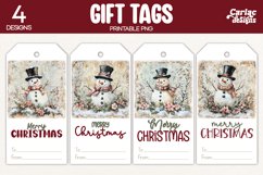 snowman gift tags