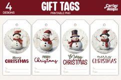 snowman gift tags