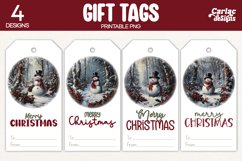 snowman gift tags