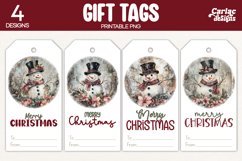 snowman gift tags