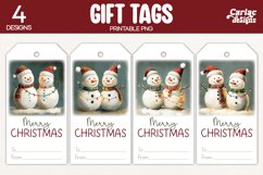 snowman gift tags