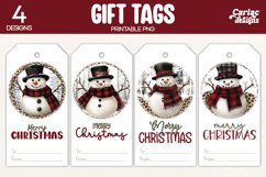 snowman gift tags