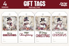 snowman gift tags