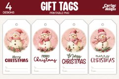 snowman gift tags