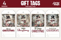 snowman gift tags