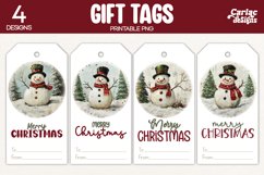 snowman gift tags