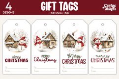 snowman gift tags