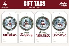 snowman gift tags
