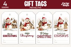 snowman gift tags