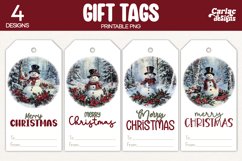 snowman gift tags