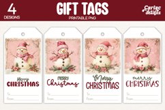 snowman gift tags