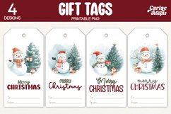 snowman gift tags