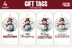 snowman gift tags