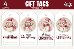 snowman gift tags