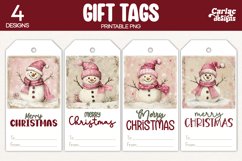 snowman gift tags