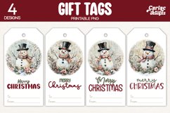 snowman gift tags