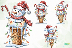 Snowman Ice Cream Sublimation Product Image 1