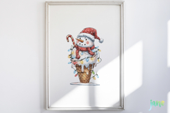 Snowman Ice Cream Sublimation Product Image 5