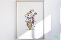 Snowman Ice Cream Sublimation Product Image 5
